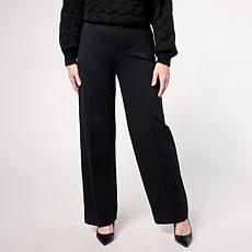 "As Is" G by Giuliana Ponte Knit Wide Leg Trouser