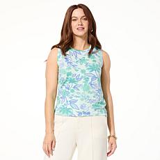 "As Is" G by Giuliana Printed Ecoluxe Tank Top