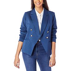 "As Is" G by Giuliana Sandwash Scuba Knit Blazer