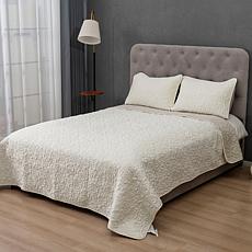 "As Is" G By Giuliana Sateen Floral Quilt Set