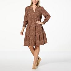 "As Is" G by Giuliana Serafina Tiered V-Neck Dress