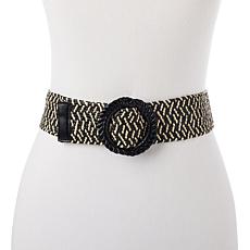 "As Is" G by Giuliana Stretch Raffia Belt