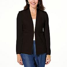 "As Is" GREY by Jhoan Sebastian Grey Crochet Sleeve Blazer
