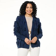 "As Is" GREY by Jhoan Sebastian Grey Fringe Sweater Cardigan