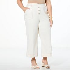 "As Is" GREY by Jhoan Sebastian Grey Knit Denim Crop Capsule Pant