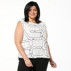 "As Is" GREY by Jhoan Sebastian Grey Stretch Crepe Twill Sleeveless...