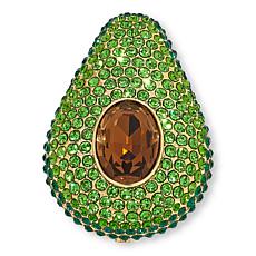 "As Is" Heidi Daus Holy Guacamole Crystal Pin