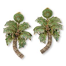 "As Is" Heidi Daus Life's A Breeze Crystal Drop Earrings