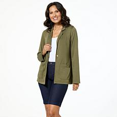 "As Is" HUE French Terry Knit Blazer