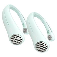 "As Is" Hunter 2-Pack Rechargeable Portable Neck Fans