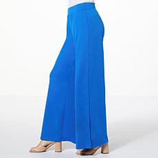 "As Is" IMAN Global Chic All Day Elegance Wide-Leg Ponte Pant