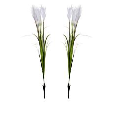 "As Is" Improvements 36-inch Faux Pampas Grass Stakes Set of 2