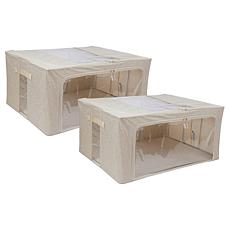 "As Is" Improvements Collapsible XL Storage Bins - Set of 2