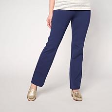 "As Is" Jaclyn Smith Ponte Knit Pull-On Bootcut Pant