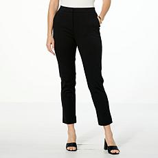 "As Is" Jaclyn Smith Ponte Slim Ankle Trouser