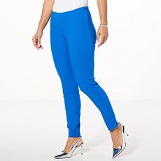 "As Is" Jaclyn Smith Tech Stretch Side Entry Slim Pull-On Pant