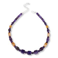 "As Is" Jay King Sterling Silver Amethyst & Citrine Bead 18" Necklace