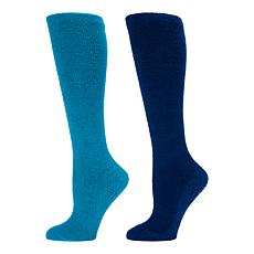 "As Is" Joy CleanBoss 2pk Clean & Cozy Soft Compression Non-Slip Socks