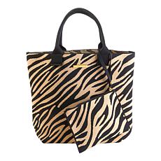"As Is" Joy CleanBoss World Traveler Knit Chic Tote & Wristlet Set
