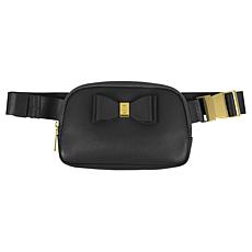 "As Is" Joy Luxury Beautiful Bow Leather Belt/Crossbody Bag