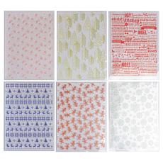 "As Is" Kingston Crafts 5" x 7" Holiday Background Stamps - Set of 6