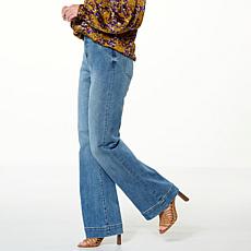"As Is" La Joie High-Rise Comfort Stretch Denim Wide Leg Jean