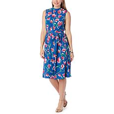 "As Is" Leota Mindy Sleeveless Belted Dress
