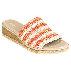 "As Is" LifeStride with Bzees Technology Breezy Stretch Raffia Sandals