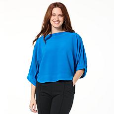 "As Is" Lloyd Boston Easy Luxury Banded Dolman Sleeve Top