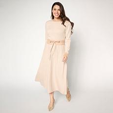 "As Is" Mark & James by Badgley Mischka Odilia Crew Neck Combo Dress