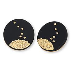 "As Is" MarlaWynne Pinpoint Metal Bead Design Stud Earrings