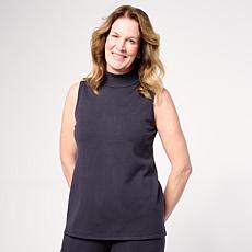 "As Is" MarlaWynne Refine Dressing Mock Neck Shell