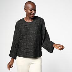 "As Is" MarlaWynne Shimmery Cable Sweater