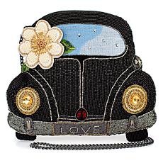 "As Is" Mary Frances Hand Beaded Car-Shaped Crossbody Handbag