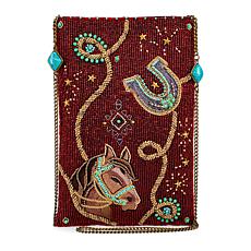 "As Is" Mary Frances Hand-Beaded Crossbody Mini Handbag