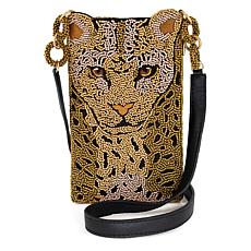 "As Is" Mary Frances Hand-Beaded Crossbody Phone Bag