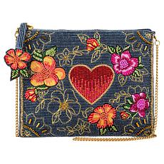 "As Is" Mary Frances Hand-Beaded Mini Crossbody Handbag