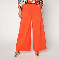"As Is" Megan Renee Cotton Twill Wide Leg Pant