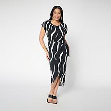 "As Is" Megan Renee Faux Wrap Dress