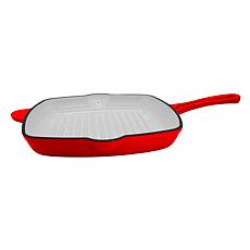 "As Is" Mesa Mia by Jenny Martinez 10.5" Enameled Cast Iron Grill Pan