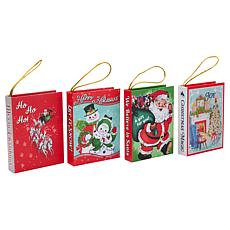 "As Is" Mr. Christmas Set of 4 Vintage Christmas Gift Card Holders