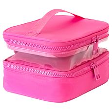 "As Is" MyTagAlongs Cosmetic Train Case with Clear Window