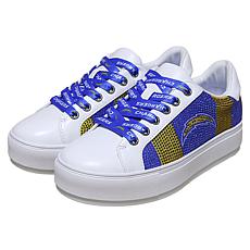 "As Is" Officially Licensed NFL Lace-Up Sparkle Sneaker by Cuce Sho...
