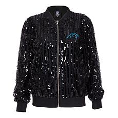 "As Is" Officially Licensed NFL Women's Sequin Jacket by Cuce - Pan...