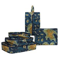 "As Is" Patricia Nash 5-piece Travel Cube Set