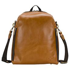 "As Is" Patricia Nash Dorine Convertible Leather Backpack