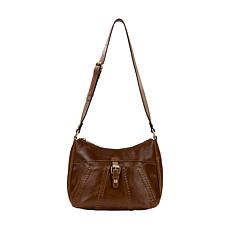 "As Is" Patricia Nash Ficarra Leather Hobo Bag with Adjustable Strap