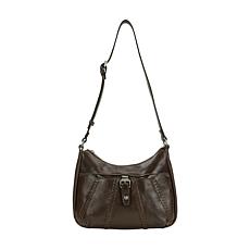 "As Is" Patricia Nash Ficarra Leather Hobo Bag with Adjustable Strap