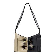 "As Is" Patricia Nash Milo Twisted Braid Leather Shoulder Bag