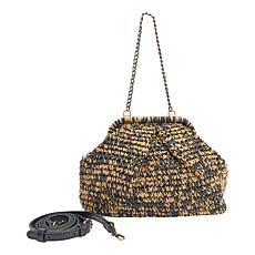 "As Is" Patricia Nash Morgane Frame Woven Crossbody